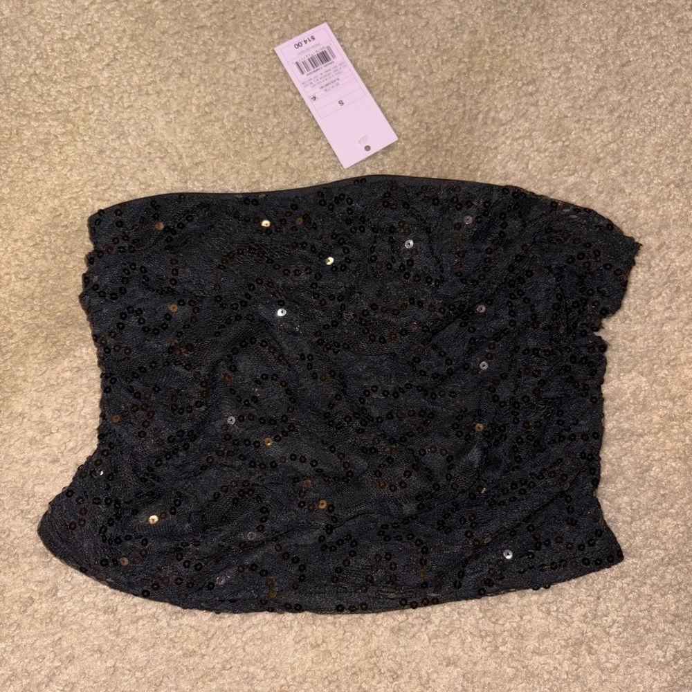 Target Black Sequin Tube Top